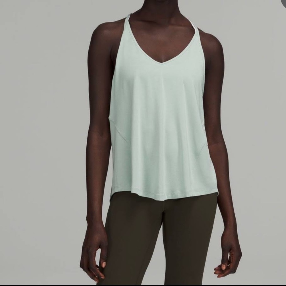 lululemon athletica silk model yoga Tank Top